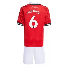 Manchester United Lisandro Martinez #6 Hemmakläder Barn 2025-26 Kortärmad (+ Korta byxor)